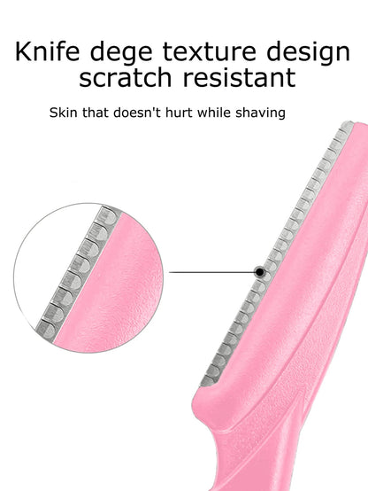60/30/12/6/3/1pc Pink Set, Eyebrow Trimmer, Exfoliating Shaver, Body Hair Removal Trimmer And Facial Set, Women's Eyebrow Shaping Tool, Suitable For Daily Use Or Travel, Gift, Affordable Good, Travel