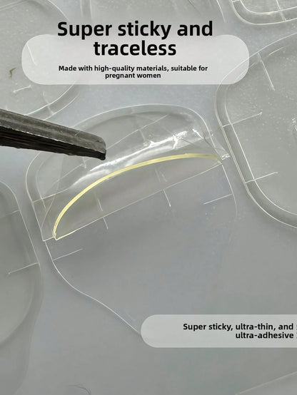 600pcs (25 Sheets) Double-Sided Jelly Gel Nail Stickers, Suitable For Press-On Manicure