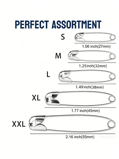 60pcs Stainless Steel Safety Pins, DIY Jewelry Making Craft Supplies