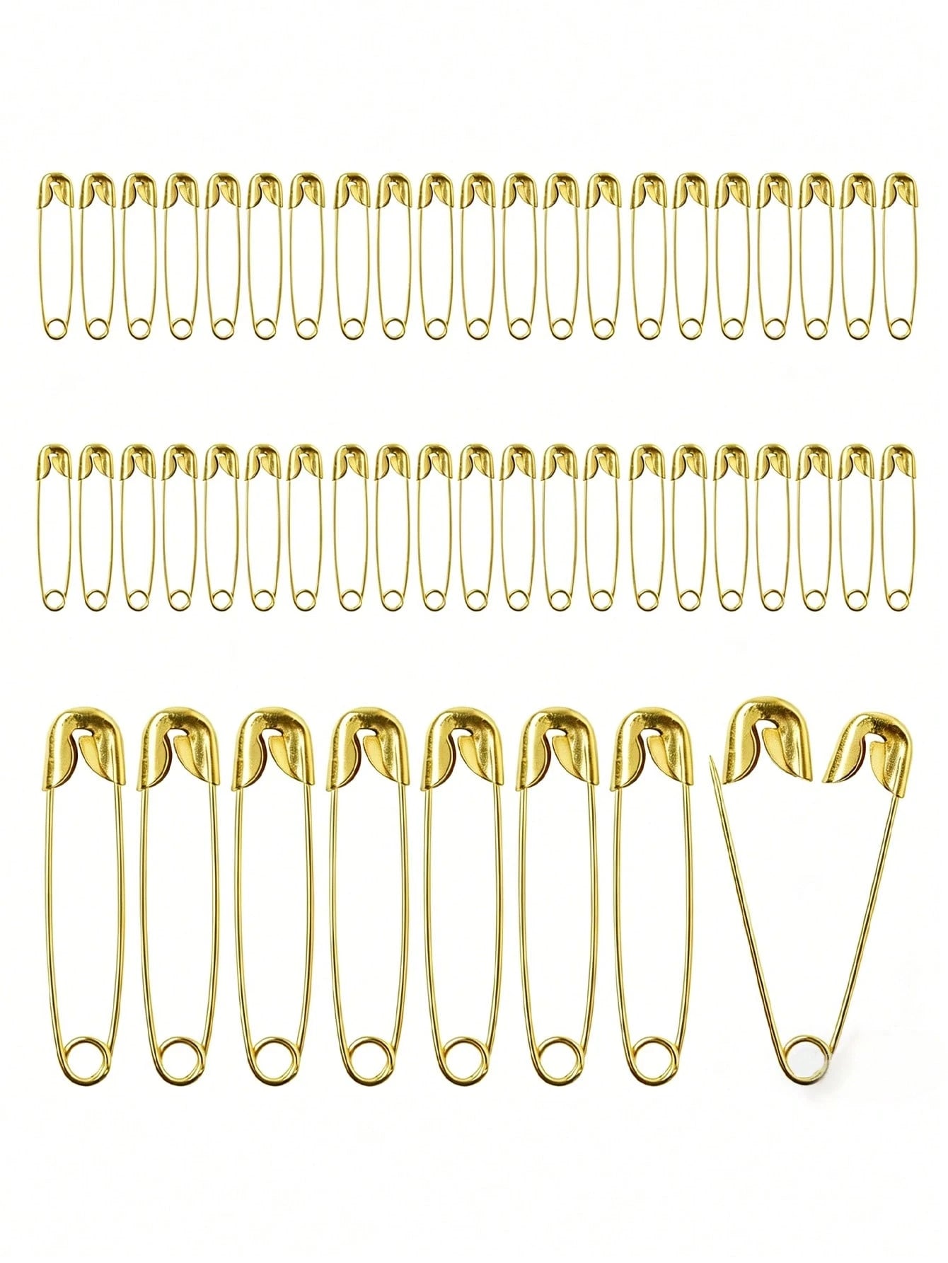 60pcs Stainless Steel Safety Pins, DIY Jewelry Making Craft Supplies