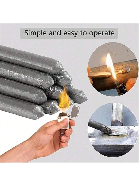 6pcs Low Temperature Universal Soldering Wires, Household Welding Tools, Light Soldering Wires, Low Melting Point Soldering Wires, Suitable For Copper, Iron, Aluminum And Flux-Cored Solder.