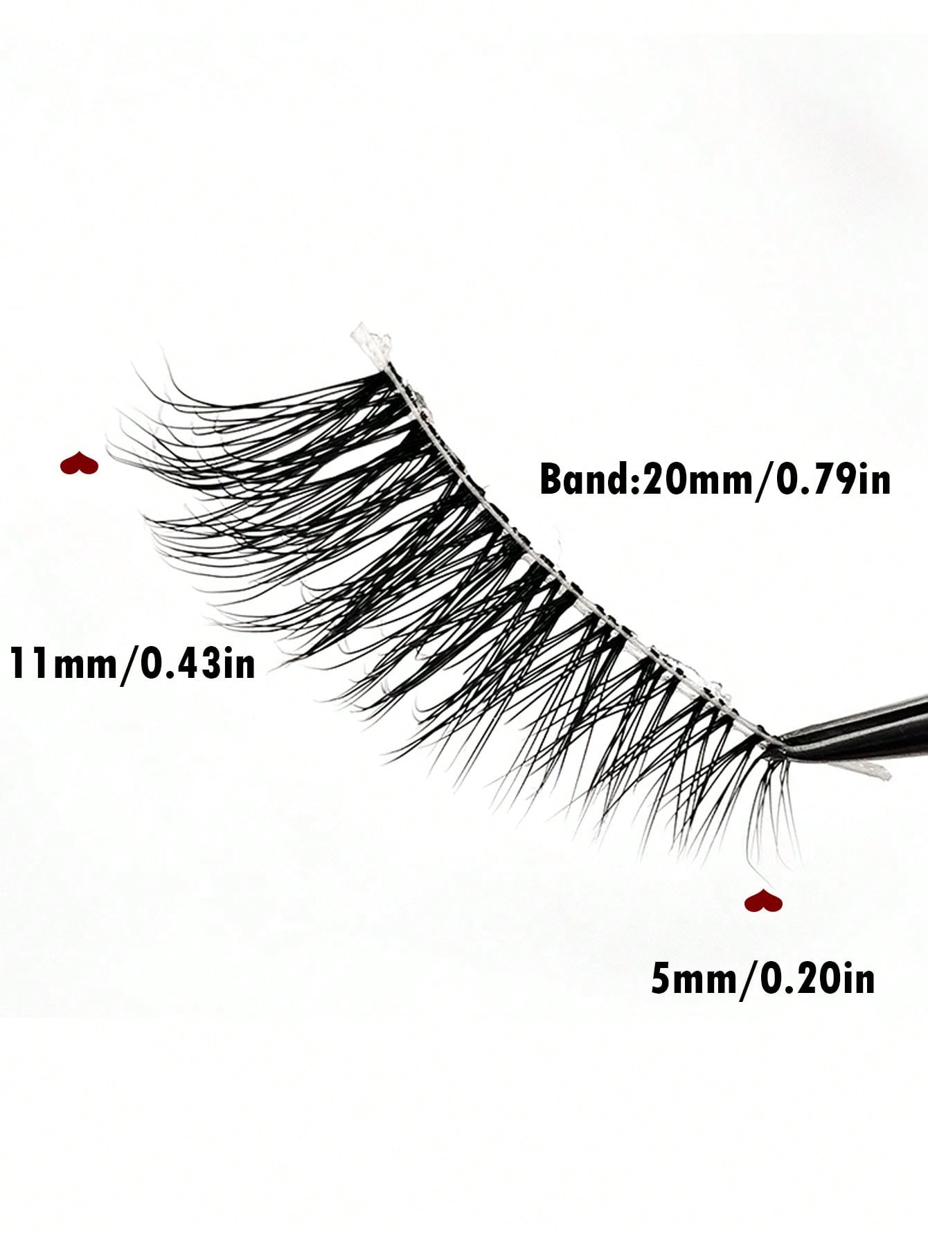7 Pairs Of Natural Half Eye False Eyelashes, Cat Eye Effect Fluffy Eyelashes Transparent Strip Natural Long 3D Fluffy False Eyelashes Suitable For Role Playing