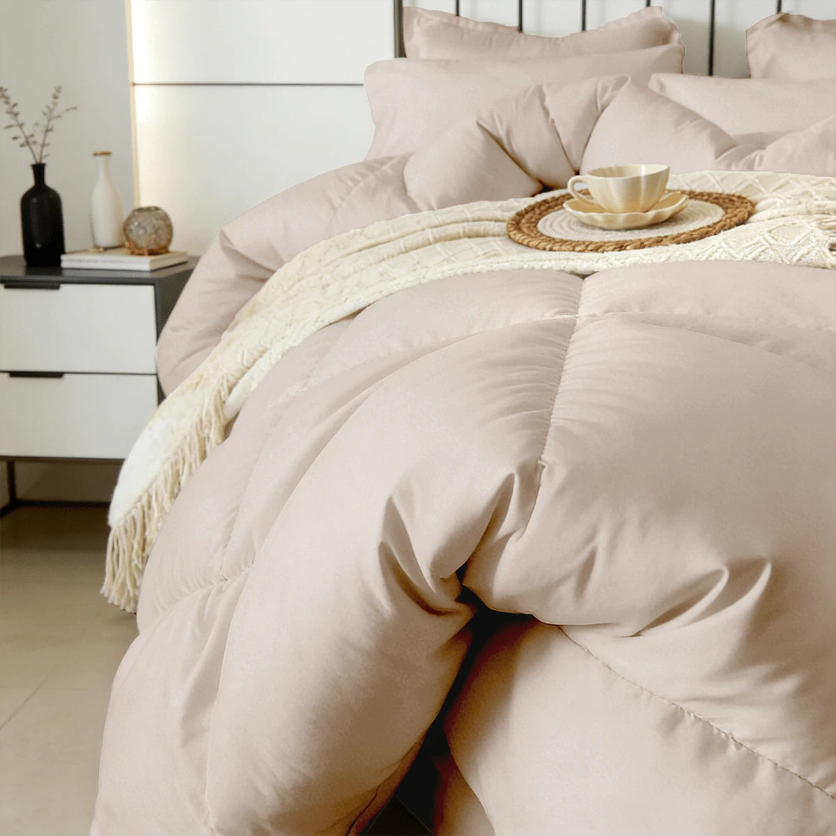 7-Pcs Or 5-Pcs Soft And Breathable Checkered Comforter Sets Queen, As A Family Gift. Includes Fitted Sheet, Flat Sheet, Pillowcase And Comforter, Bed In A Bag, A Luxurious Bedding Set, Machine Washabl