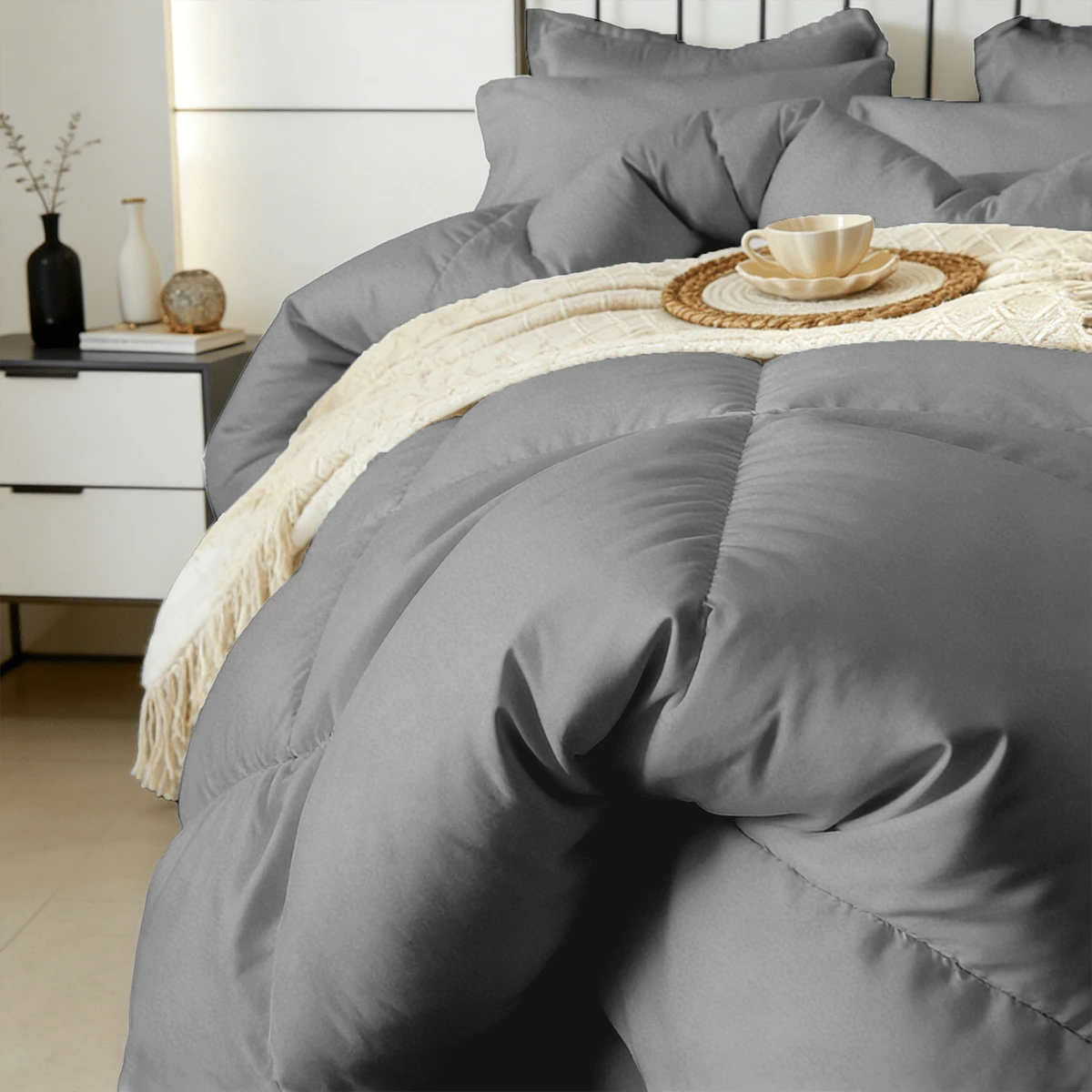 7-Pcs Or 5-Pcs Soft And Breathable Checkered Comforter Sets Queen, As A Family Gift. Includes Fitted Sheet, Flat Sheet, Pillowcase And Comforter, Bed In A Bag, A Luxurious Bedding Set, Machine Washabl