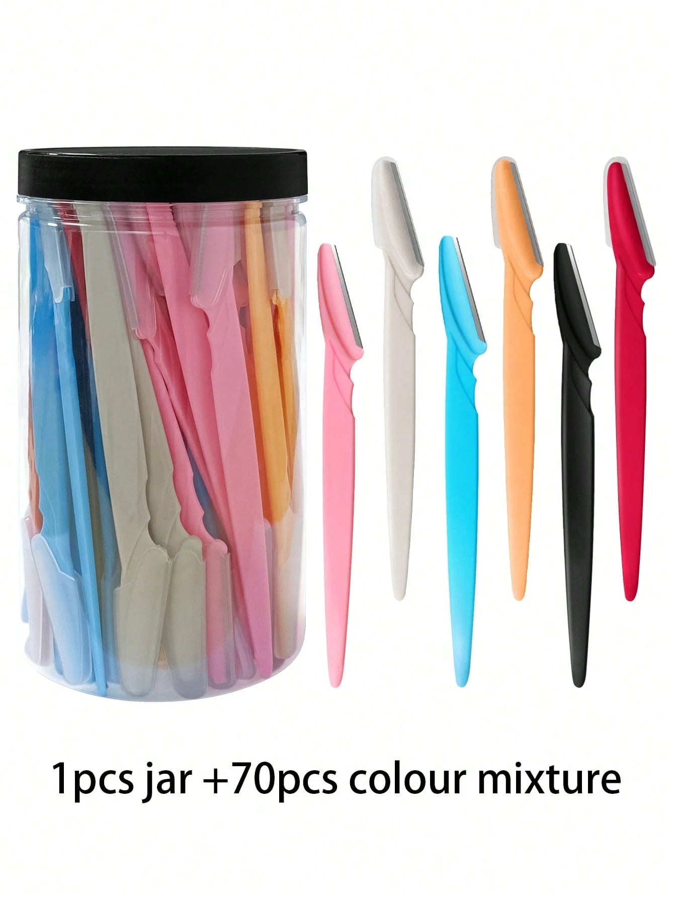 70/24/12/6pcs Multi-Color Contouring Razor Set, Women's Eyebrow Shaping Tools, Suitable For Daily Use Or Travel,Giveaways,Travel,Cheap Stuff,Travel Essential