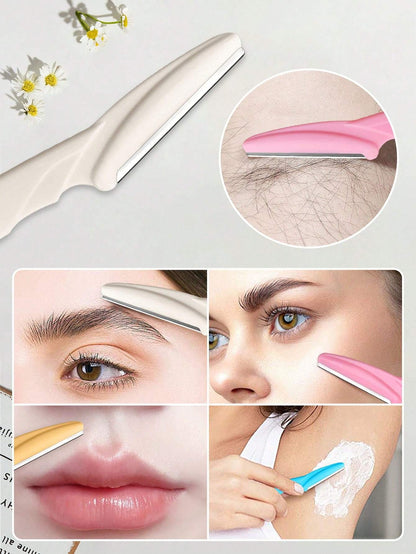 70/24/12/6pcs Multi-Color Contouring Razor Set, Women's Eyebrow Shaping Tools, Suitable For Daily Use Or Travel,Giveaways,Travel,Cheap Stuff,Travel Essential