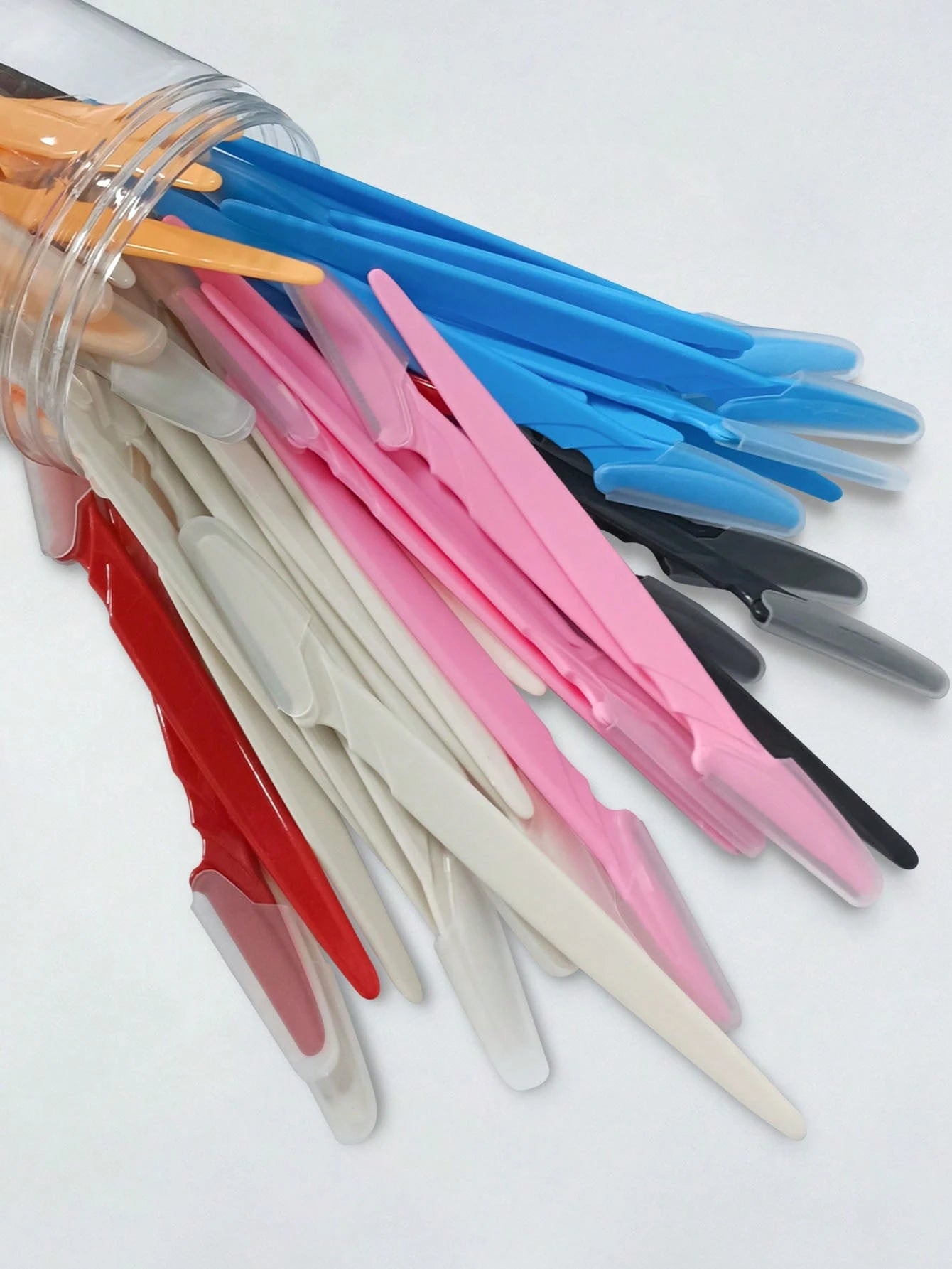 70/24/12/6pcs Multi-Color Contouring Razor Set, Women's Eyebrow Shaping Tools, Suitable For Daily Use Or Travel,Giveaways,Travel,Cheap Stuff,Travel Essential