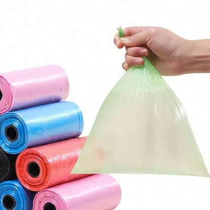 75pcs/5rolls Diaper Trash Bags, Solid Color, Convenient For Outdoor Stroller, Car, Living Room, Bathroom Baby Care, Baby Stroller Hanging, Christmas Stocking Gift For Kids