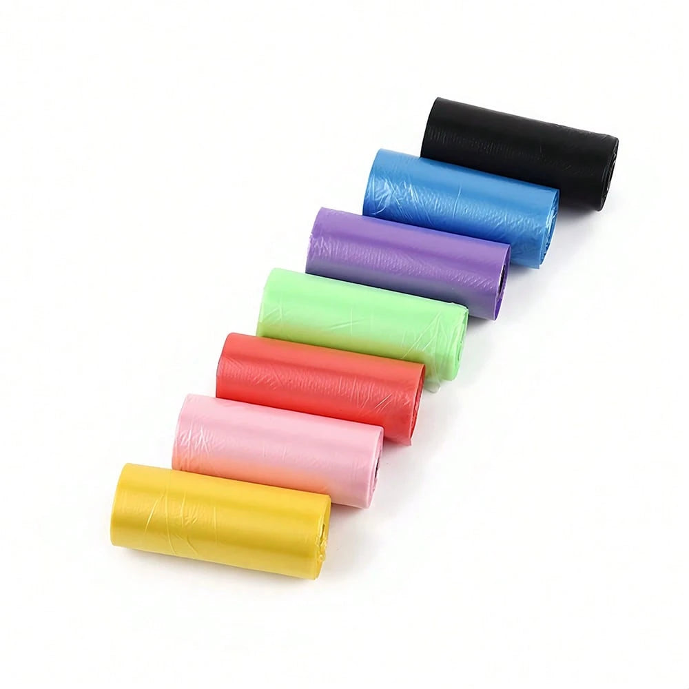 75pcs/5rolls Diaper Trash Bags, Solid Color, Convenient For Outdoor Stroller, Car, Living Room, Bathroom Baby Care, Baby Stroller Hanging, Christmas Stocking Gift For Kids