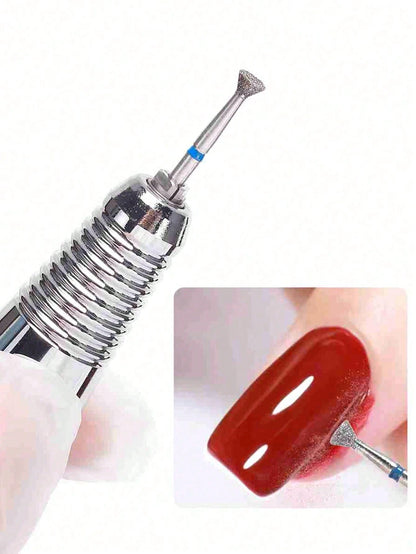 7PCS Diamond Nail Drill Bits For Manicure Electric Nail Accessory Pedicure Machine Nail Polishing File Gel Remover Tool,Pedicure Manicure Files Cuticle Burr Nail Tools Accessories