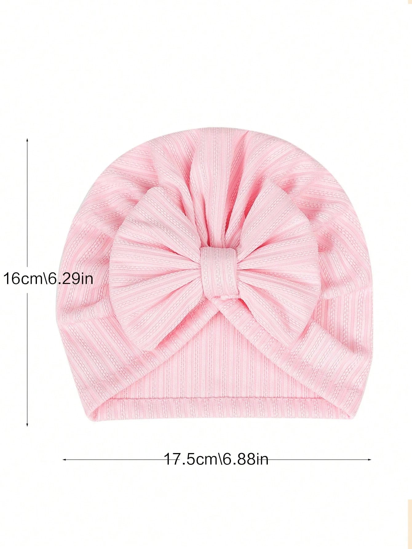 8 Colors Spring And Autumn Style Embroidered Headband Hat With Bow Decoration For 1-12 Months Old Babies, Newborn Baby Girl And Baby Boy Clothes Knitted Hand Sewn Stretch Fabric, Bow Hair Accessories