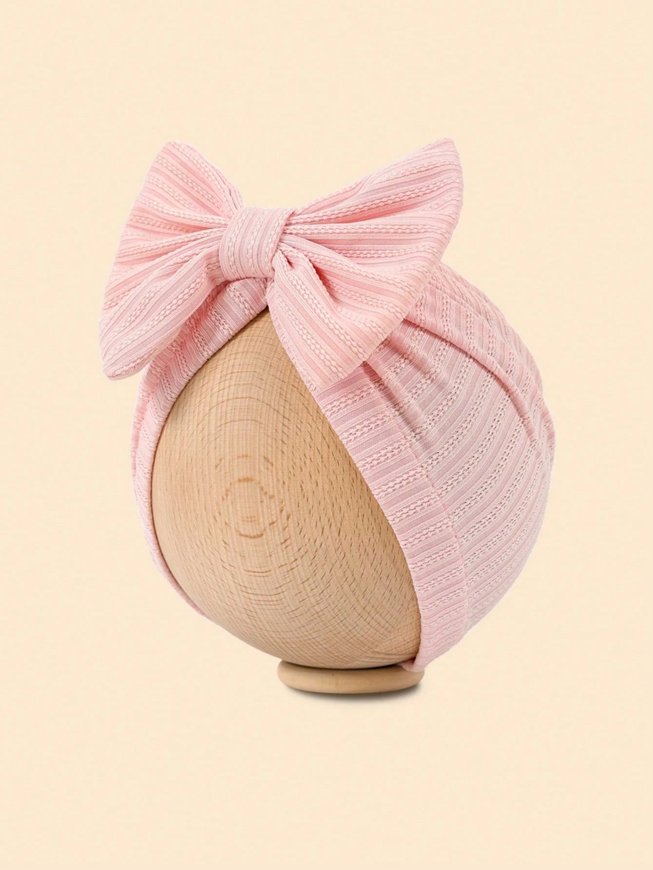 8 Colors Spring And Autumn Style Embroidered Headband Hat With Bow Decoration For 1-12 Months Old Babies, Newborn Baby Girl And Baby Boy Clothes Knitted Hand Sewn Stretch Fabric, Bow Hair Accessories