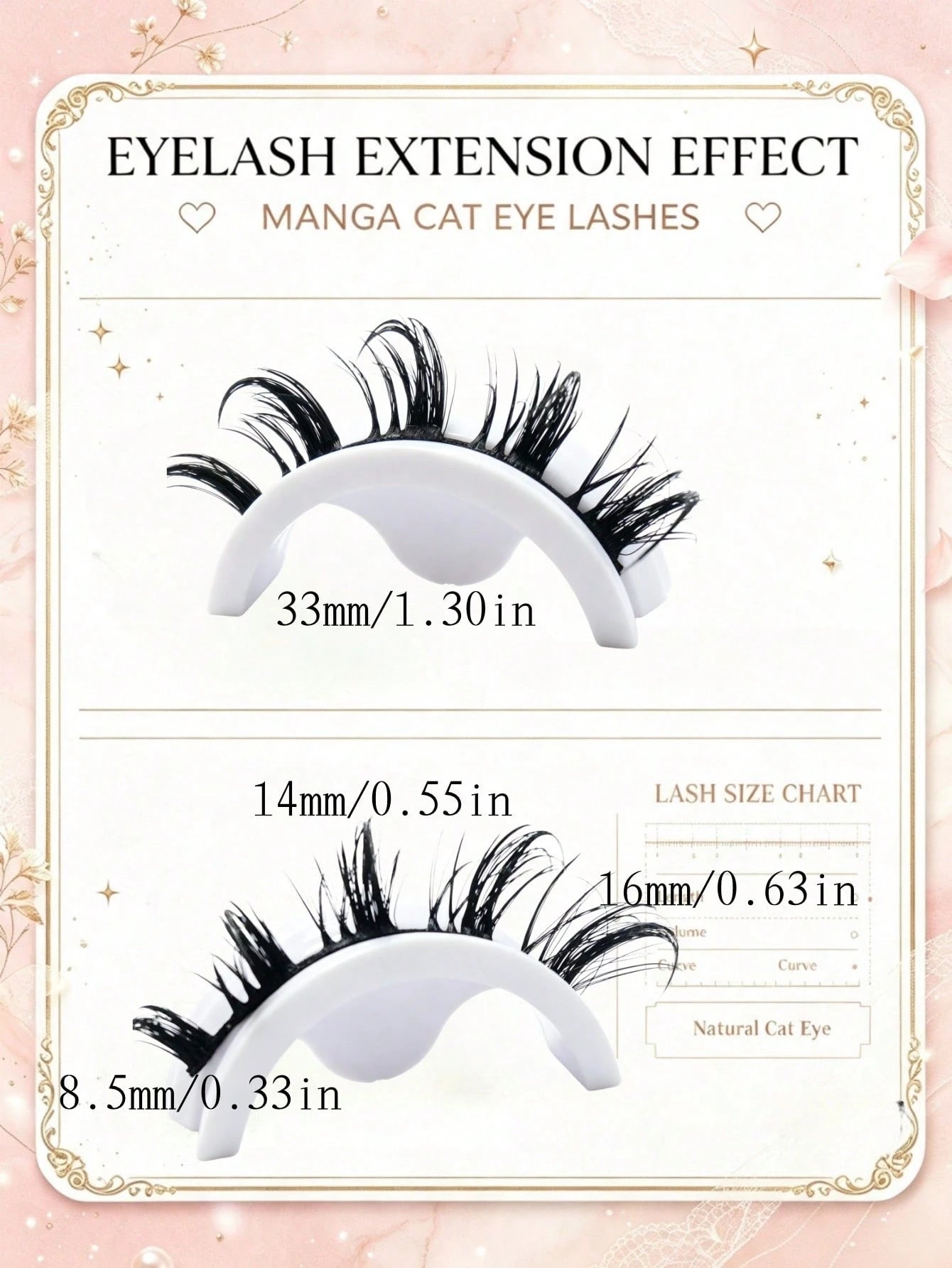 8 Pairs Cartoon Style Natural Long Cosplay Makeup Criss-Cross Big Eyes Lashes Cat Eye False Eyelashes Pointed Thick False Lashes, Suitable For Festivals, Celebrations, Parties, Reusable, Lengthening
