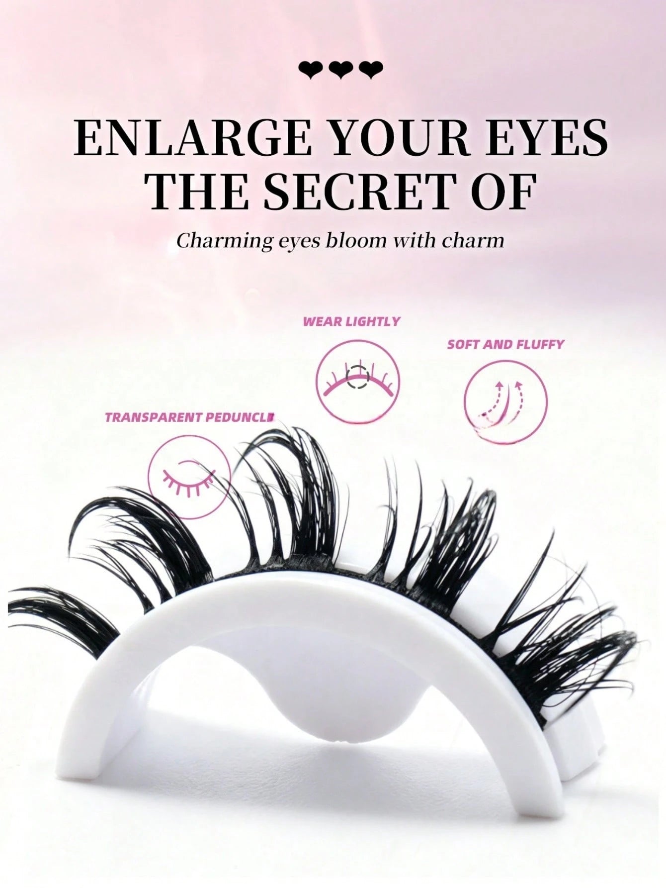 8 Pairs Cartoon Style Natural Long Cosplay Makeup Criss-Cross Big Eyes Lashes Cat Eye False Eyelashes Pointed Thick False Lashes, Suitable For Festivals, Celebrations, Parties, Reusable, Lengthening