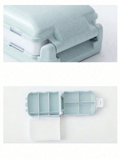 8-Slot Portable Multi-Layer Pill Box, Waterproof Travel Medicine Storage Case With "Medicine Bag" Label, Reusable Medication Organizer Suitable For Men & Women, Daily Pill Planner, Travel Medical Kit