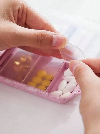 8-Slot Portable Multi-Layer Pill Box, Waterproof Travel Medicine Storage Case With "Medicine Bag" Label, Reusable Medication Organizer Suitable For Men & Women, Daily Pill Planner, Travel Medical Kit