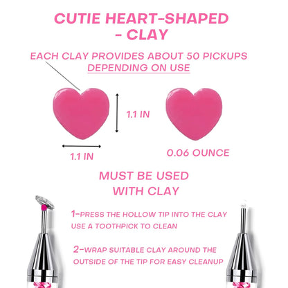 8pcs Pink Rhinestone Picking Tool Set- Includes 2 Double-Ended Wax Pens (With 2 Wax Tips) And 2 Pink Tweezers; Specialized Picking Tools For Nail Art, Gemstone And Crystal Embellishment