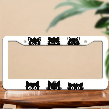 A Unique Car License Plate Frame, Exquisite And Sturdy, Designed Specifically For The United States, Canada, And Other Countries. It Is A Cute Vehicle Exterior Decoration, Suitable For Most Cars