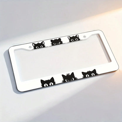 A Unique Car License Plate Frame, Exquisite And Sturdy, Designed Specifically For The United States, Canada, And Other Countries. It Is A Cute Vehicle Exterior Decoration, Suitable For Most Cars