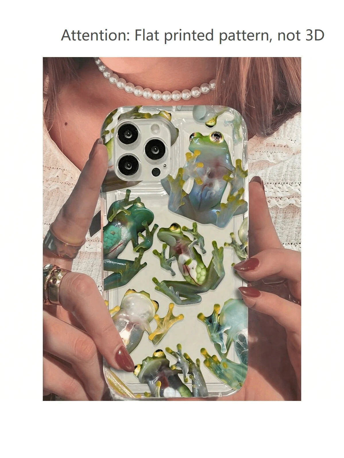 Abstract Green Frog Phone Case, Comfortable Grip, Effectively Protects Your Phone From Collisions And Drops.Suitable For Various Models Including 16/15/14/13/12 Cases/11 Pro Max/Plus, A Popular Birth