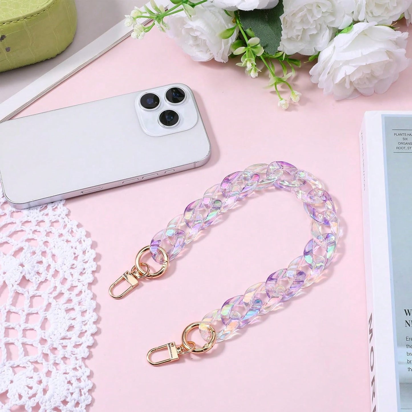 Acrylic Purse Chain Bag Chain Strap Detachable Purse Extender Chains For Handbags Shoulder Bag Crossbody