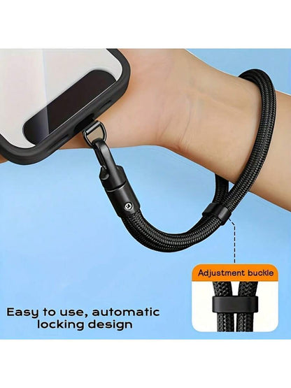 Adjustable Phone Lanyard Wrist Strap, Outdoor Anti-Theft Rope Hand Strap With Security Buckle, Short Style Hanging Cord Gifts For Mother, Family, Friends, Birthday, Holiday Phone Charm, Phone Chain