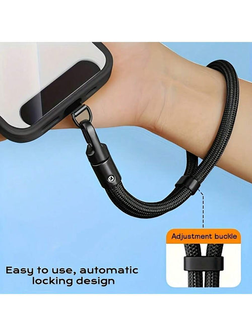 Adjustable Phone Lanyard Wrist Strap, Outdoor Anti-Theft Rope Hand Strap With Security Buckle, Short Style Hanging Cord Gifts For Mother, Family, Friends, Birthday, Holiday Phone Charm, Phone Chain