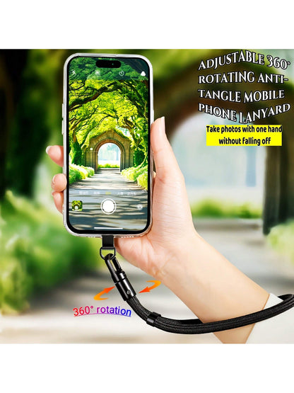 Adjustable Phone Lanyard Wrist Strap, Outdoor Anti-Theft Rope Hand Strap With Security Buckle, Short Style Hanging Cord Gifts For Mother, Family, Friends, Birthday, Holiday Phone Charm, Phone Chain