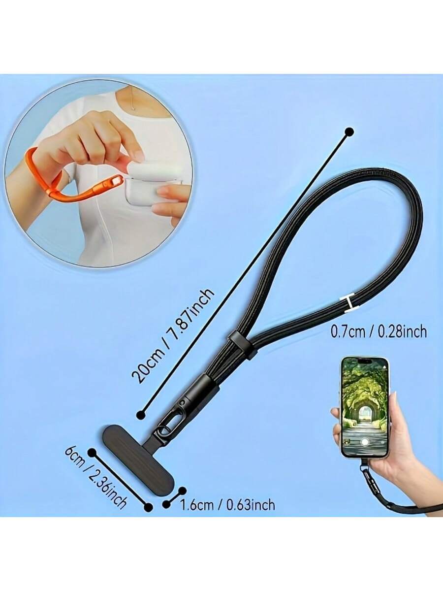 Adjustable Phone Lanyard Wrist Strap, Outdoor Anti-Theft Rope Hand Strap With Security Buckle, Short Style Hanging Cord Gifts For Mother, Family, Friends, Birthday, Holiday Phone Charm, Phone Chain