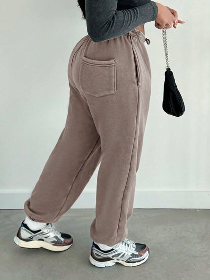 Alexandranx Washed Wide Leg Joggers Vacation Airport Casual Summer Cute Airport Graduation,Back To School,Graduation,Teacher For Women,Back To School Fall, Autumn, Winter Christmas