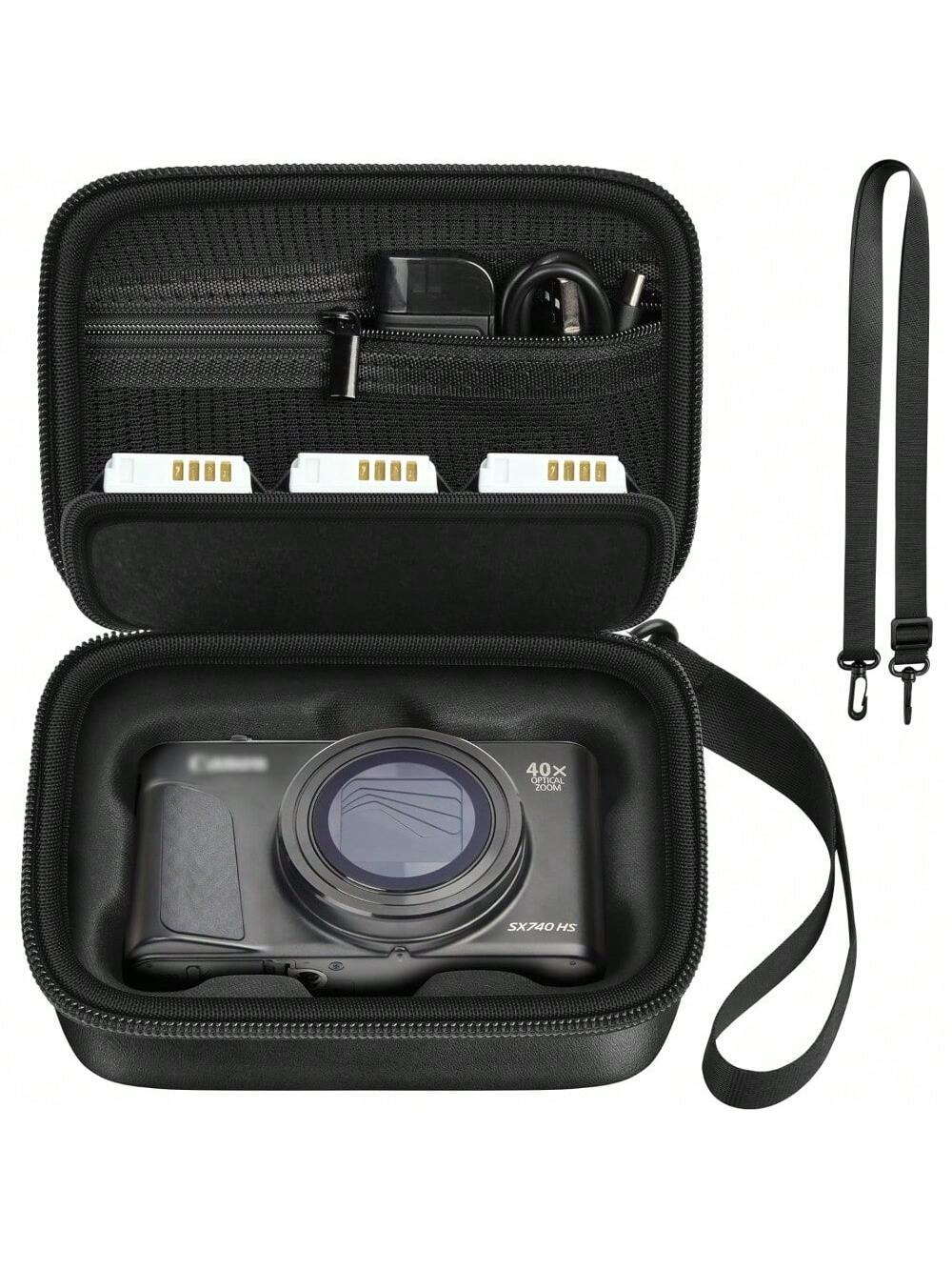 ALKOO Camera Bag Compatible With PowerShot SX740 SX720 G7X Mark II G7X Mark III Digital Cameras, Padded Travel Storage Bag With Memory Card Pocket, Bag Only