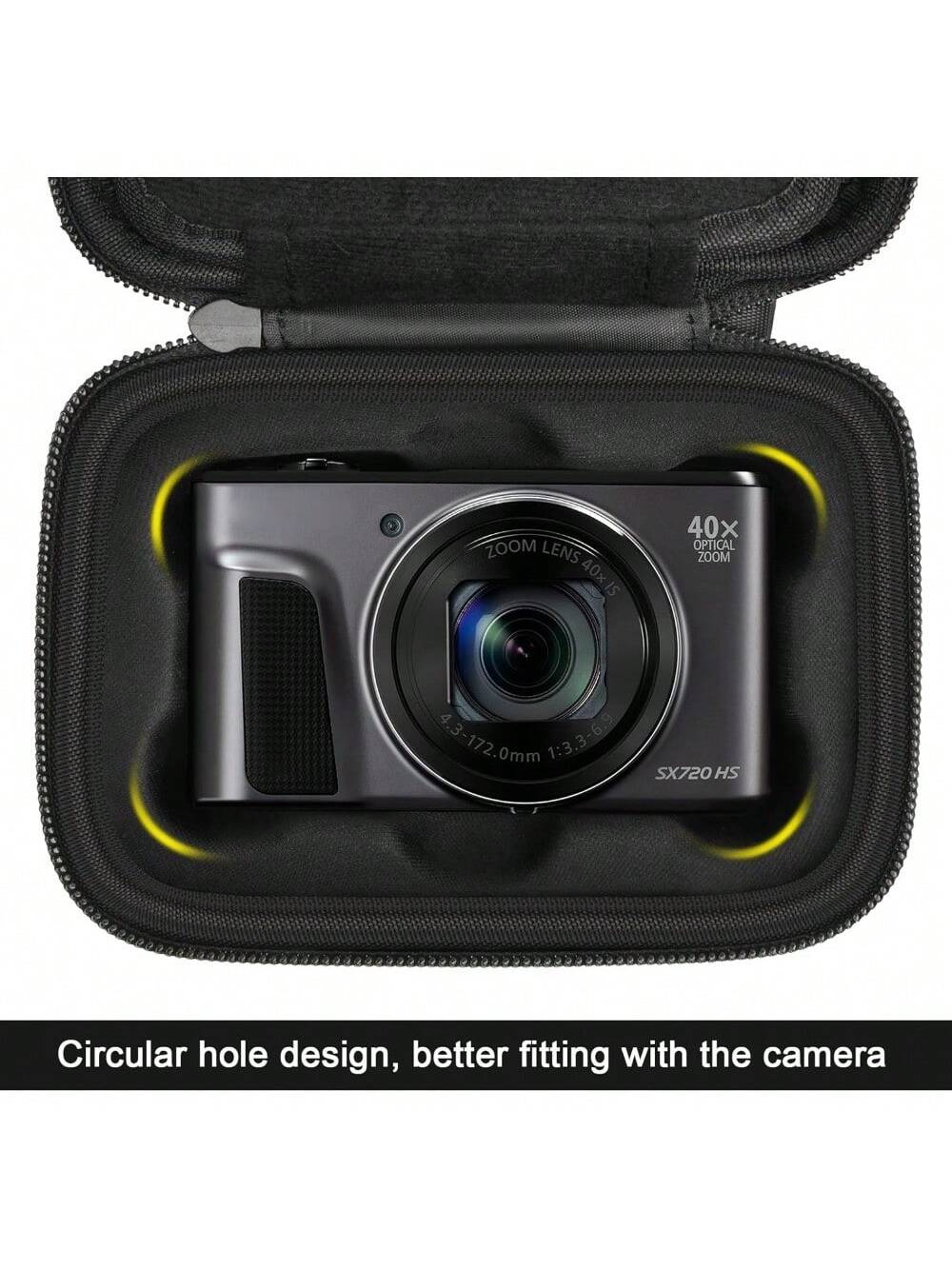 ALKOO Camera Bag Compatible With PowerShot SX740 SX720 G7X Mark II G7X Mark III Digital Cameras, Padded Travel Storage Bag With Memory Card Pocket, Bag Only