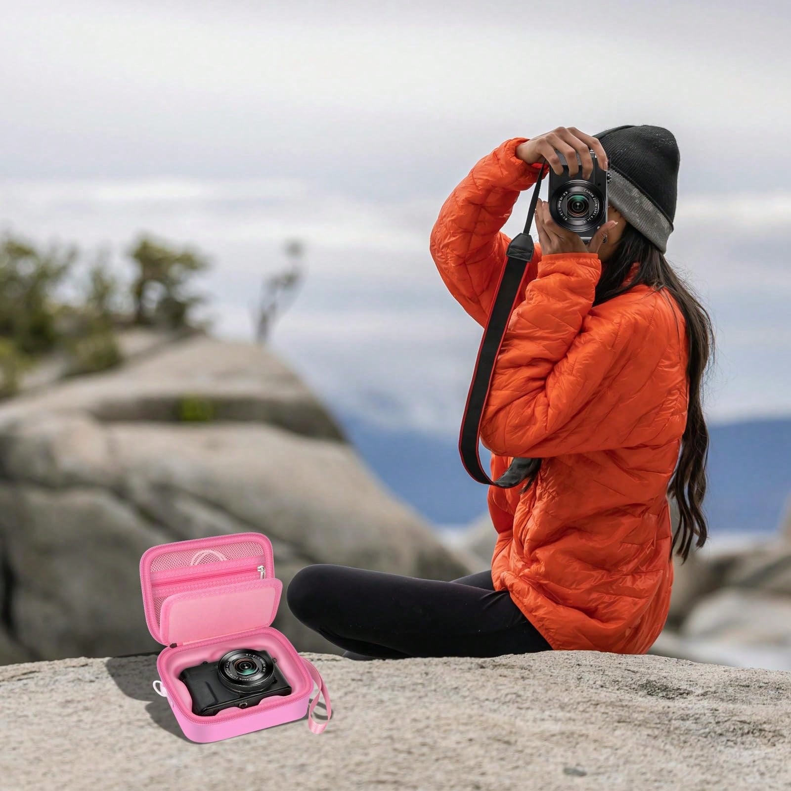 ALKOO Canon PowerShot G7 X Mark III/Mark II Digital Camera Carrying Case, Holds SD Card, USB Cable And Other Accessories (Case Only)