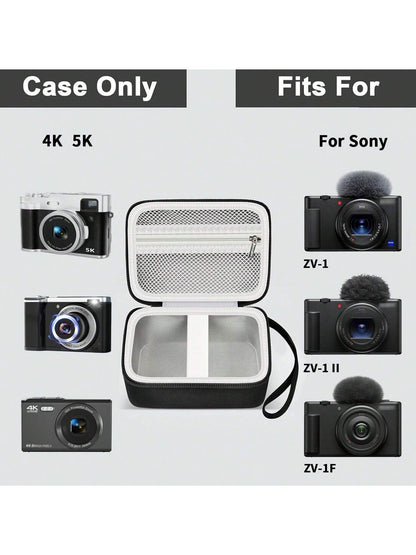 ALKOO Hard Camera Case Compatible With Sony ZV1 ZV1F ZV1 II ToAuite Lecnippy Bifevsr Lecran 4K 5K Digital Camera Travel Storage Bag Hard EVA Black Case Only