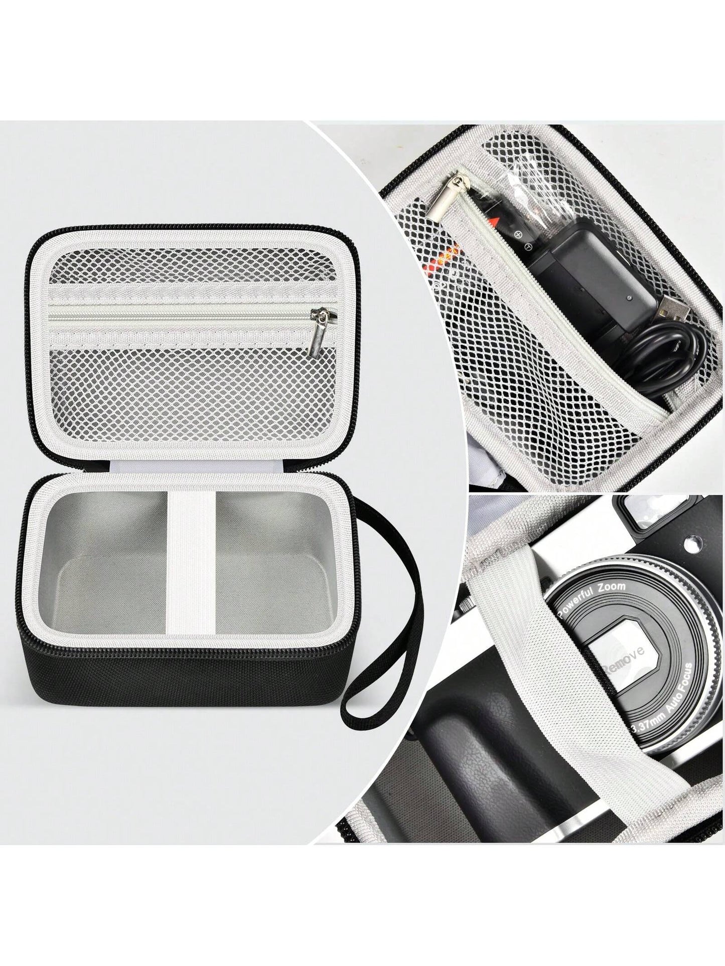 ALKOO Hard Camera Case Compatible With Sony ZV1 ZV1F ZV1 II ToAuite Lecnippy Bifevsr Lecran 4K 5K Digital Camera Travel Storage Bag Hard EVA Black Case Only