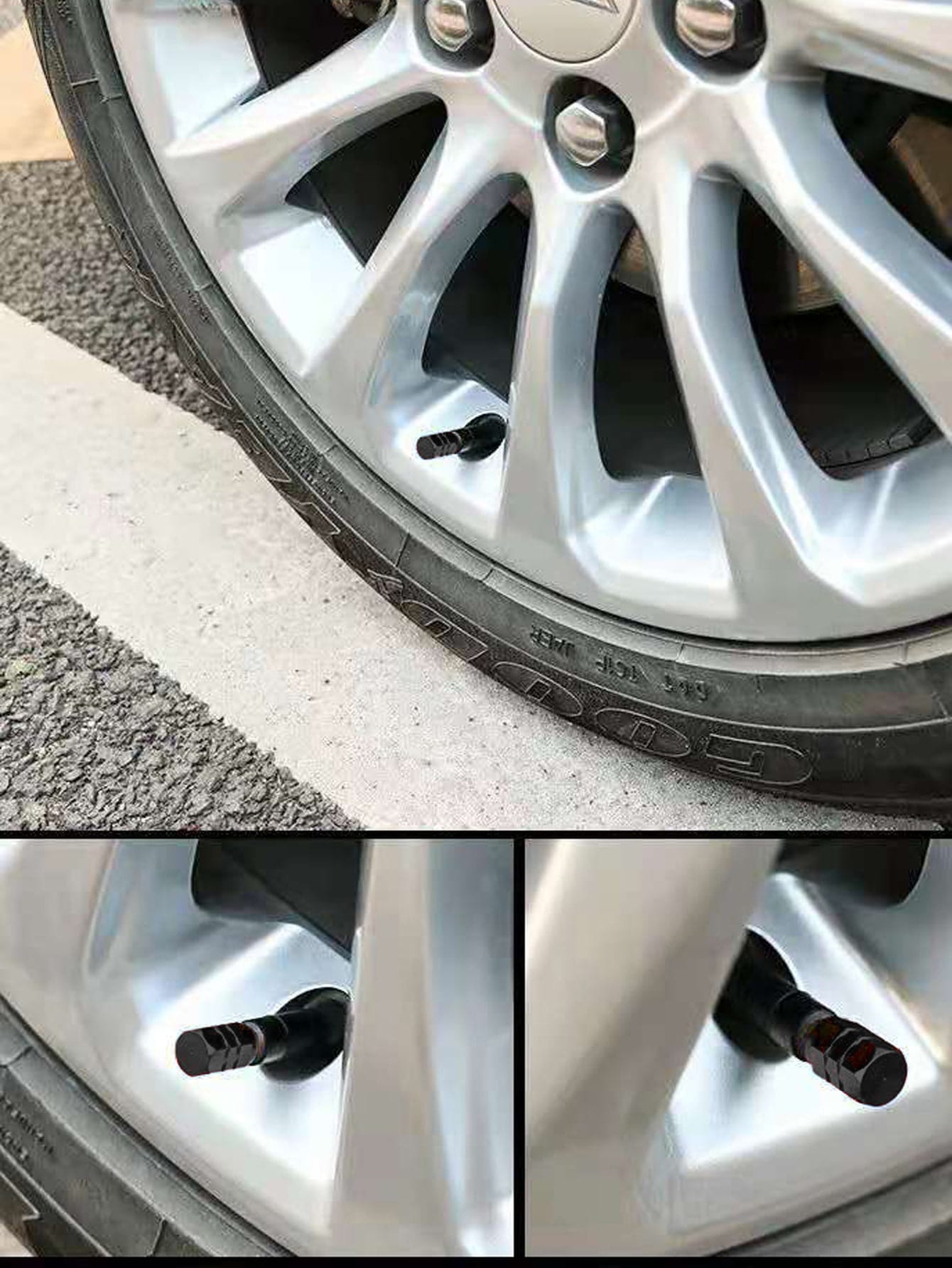 Aluminum Alloy Tire Valve Stem, Tire Valve Stem Cap, Aluminum Alloy Tire Valve Stem Dust Cover, Universal Auto Parts For Cars, Trucks, SUVs, Motorcycles, Bicycles