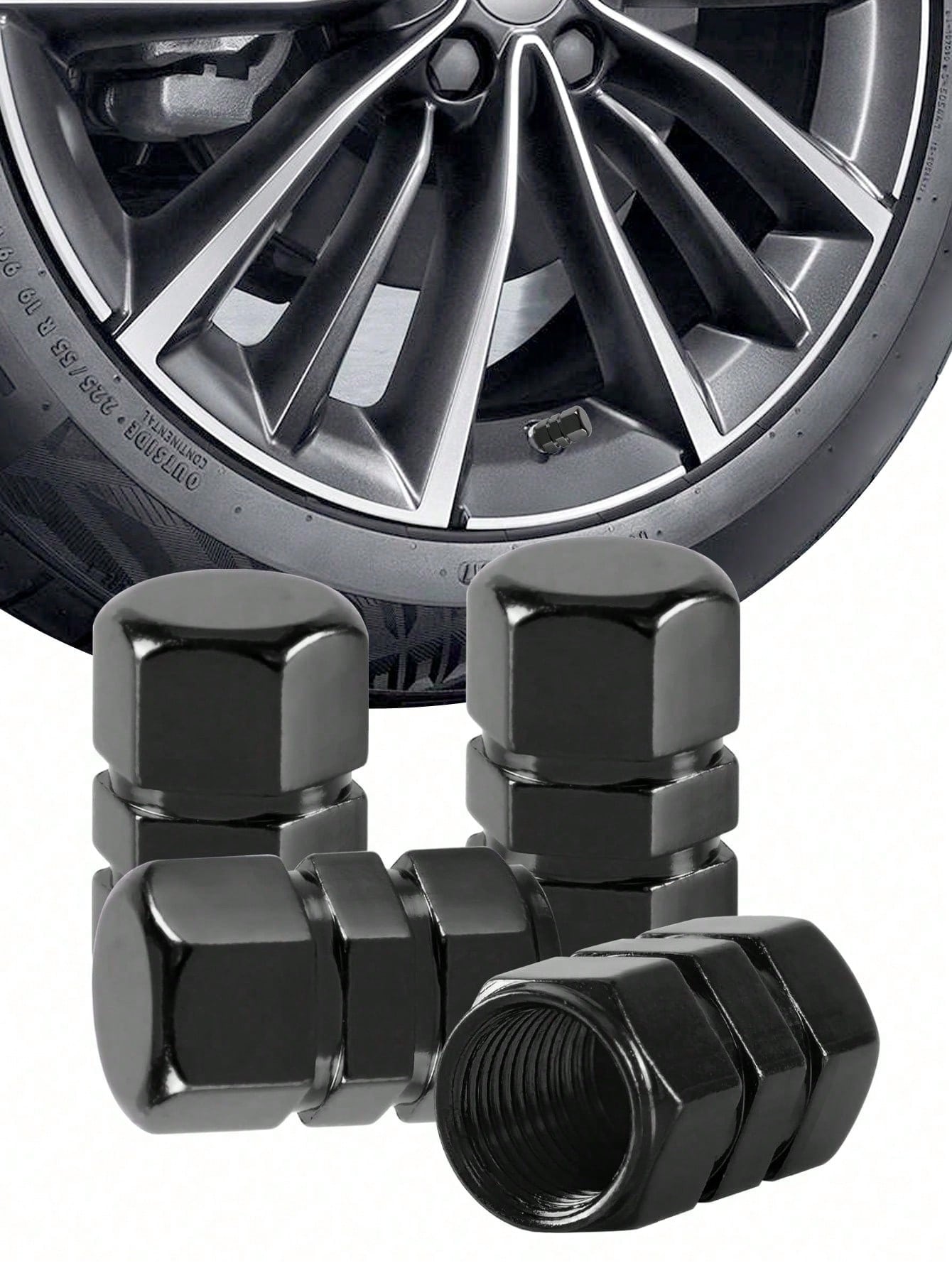 Aluminum Alloy Tire Valve Stem, Tire Valve Stem Cap, Aluminum Alloy Tire Valve Stem Dust Cover, Universal Auto Parts For Cars, Trucks, SUVs, Motorcycles, Bicycles