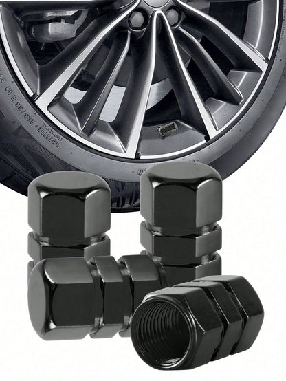 Aluminum Alloy Tire Valve Stem, Tire Valve Stem Cap, Aluminum Alloy Tire Valve Stem Dust Cover, Universal Auto Parts For Cars, Trucks, SUVs, Motorcycles, Bicycles