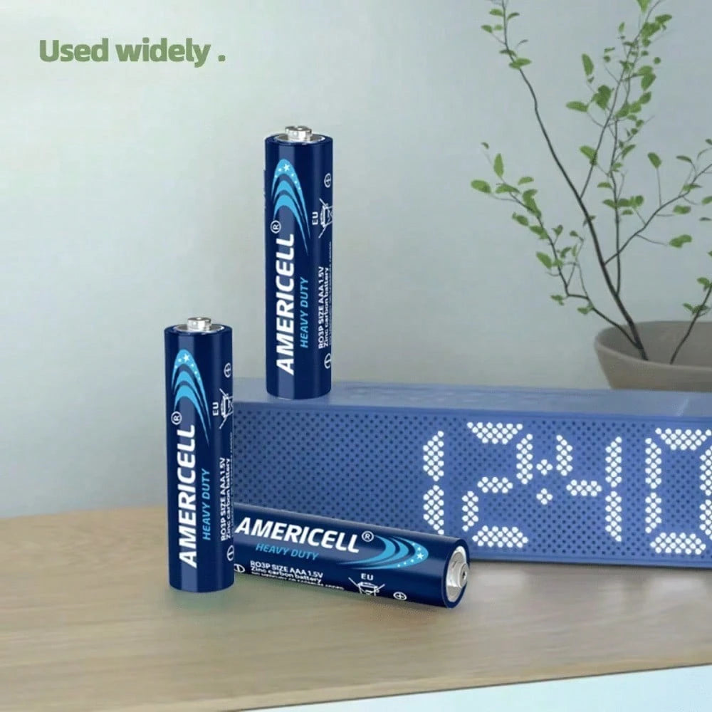 AMERICELL 36 Pcs AA+AAA Combo Pack Batteries, 1.5V Carbon Battery, Suitable For Keyboards, Clocks, Remote Controls, Toys, Flashlights, Razors, Alarm Clocks, Disposable Battery, Non-Rechargeable