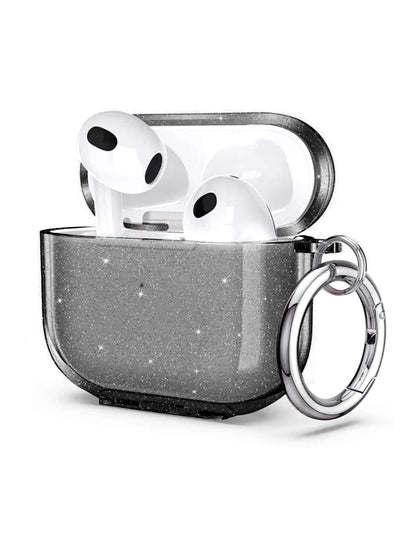 Apple Baby Pink Pink Solid Color Simple Powder Compact Hanging Tpu Earphone Protective Case Compatible With AirPods1/2 AirPods Pro