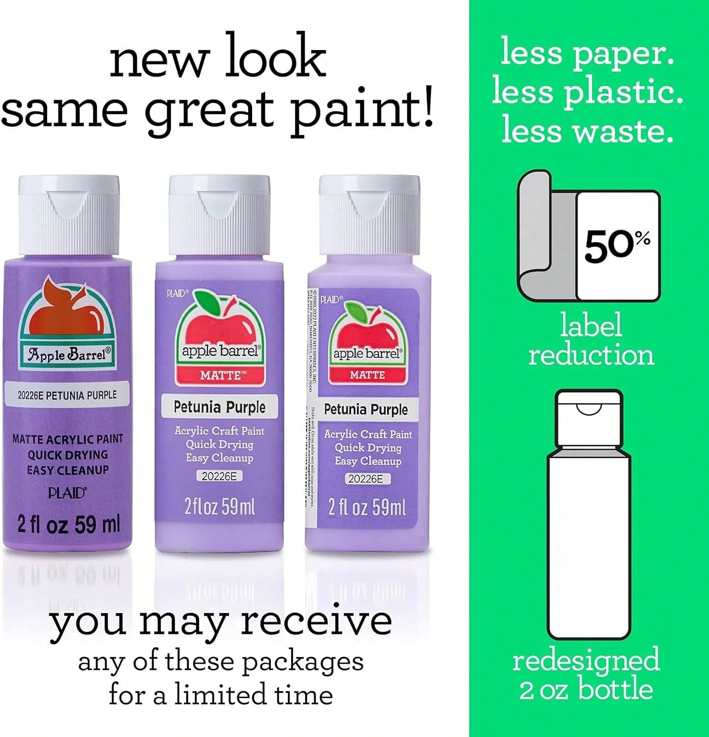 Apple Barrel Acrylic Paint, Light Lavender 2 Fl Oz Classic, Easy To Apply DIY Arts And Crafts, Art Supplies With A Matte Finish