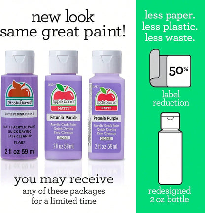 Apple Barrel Acrylic Paint, Light Lavender 2 Fl Oz Classic, Easy To Apply DIY Arts And Crafts, Art Supplies With A Matte Finish
