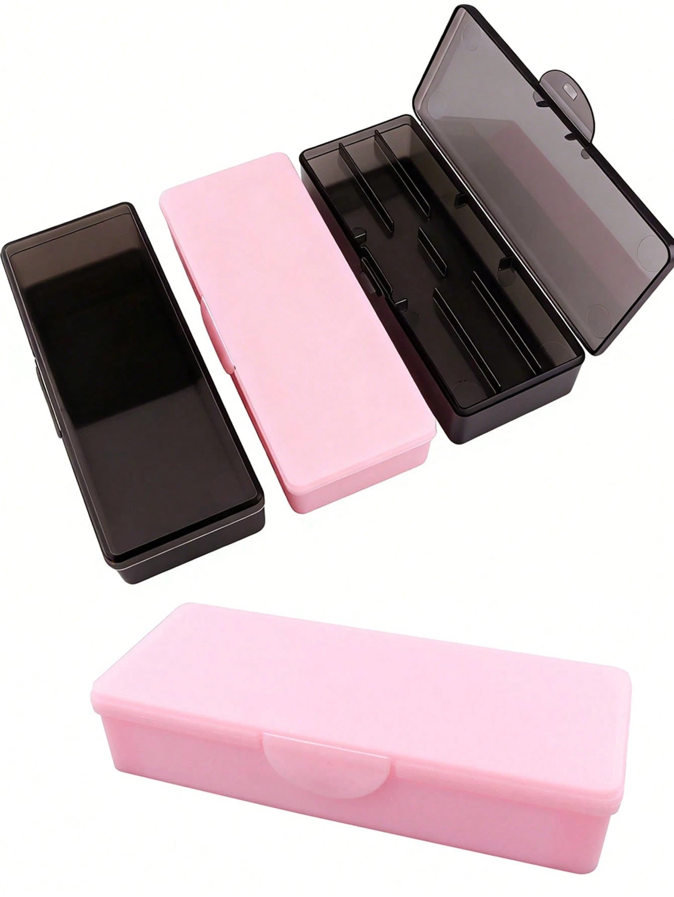 ART LALIC Double Layer Nail Care Storage Box, Nail Tool Organizer, Suitable For Nail Files, Buffing Blocks, Manicure Tools, For Home Or Nail Salon Use