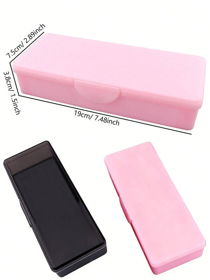 ART LALIC Double Layer Nail Care Storage Box, Nail Tool Organizer, Suitable For Nail Files, Buffing Blocks, Manicure Tools, For Home Or Nail Salon Use