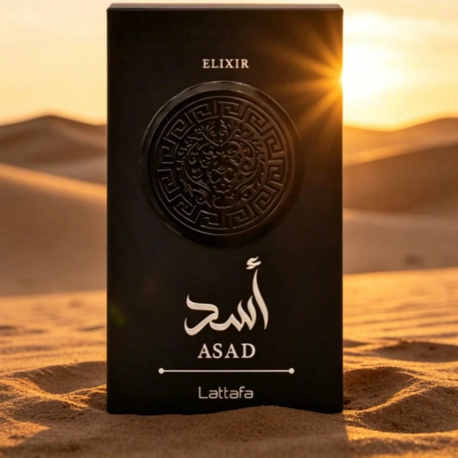 Asad Elixir Lattafa Perfume 3.4oz Intense Woody Spicy Scent Long Wear Masculine Cologne Holiday Gift For Him
