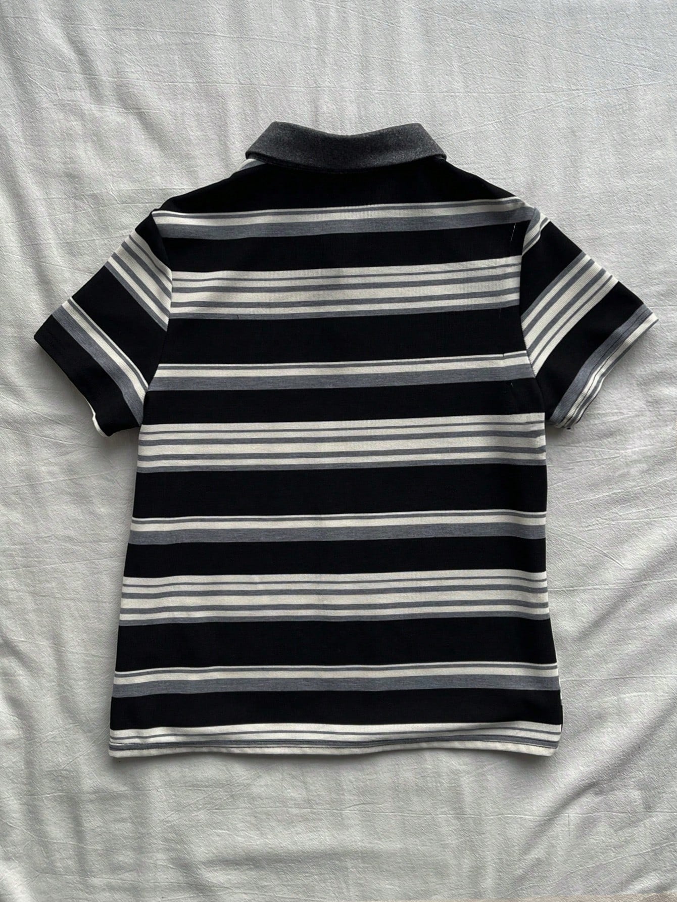 Attitoon Women's Casual Striped Polo Collar Short Sleeve T-Shirt, Summer