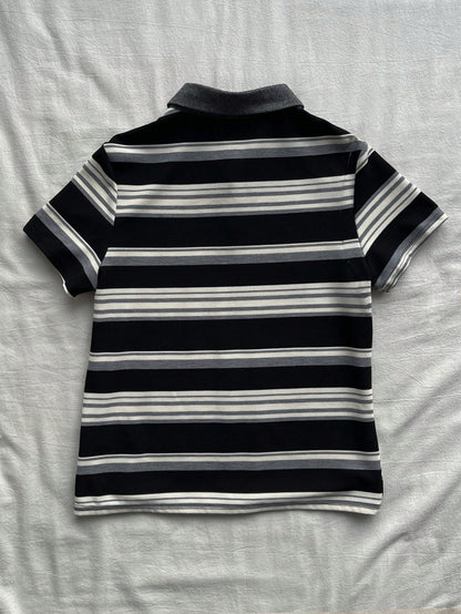Attitoon Women's Casual Striped Polo Collar Short Sleeve T-Shirt, Summer