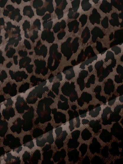 Attitoon Women's Leopard Print Summer Top, Chic Club Night Music Festival, Retro Punk Y2K Gothic Tight Asymmetric Ruched Cropped Top