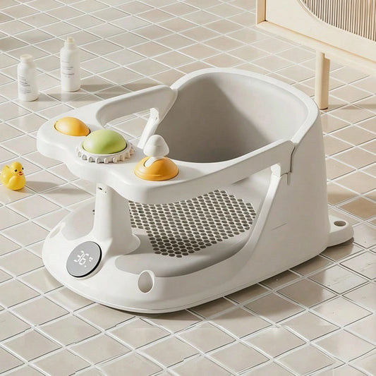 Baby Bath Seat, Bathtub Seat, Anti-Slip Bath Stool, Newborn Baby Learning Seat, Bath Stool, Bathroom Supplies, Baby Bath Seat Suitable For Infants Aged 6 Months And Above, Anti-Slip Toddler Bath Seat