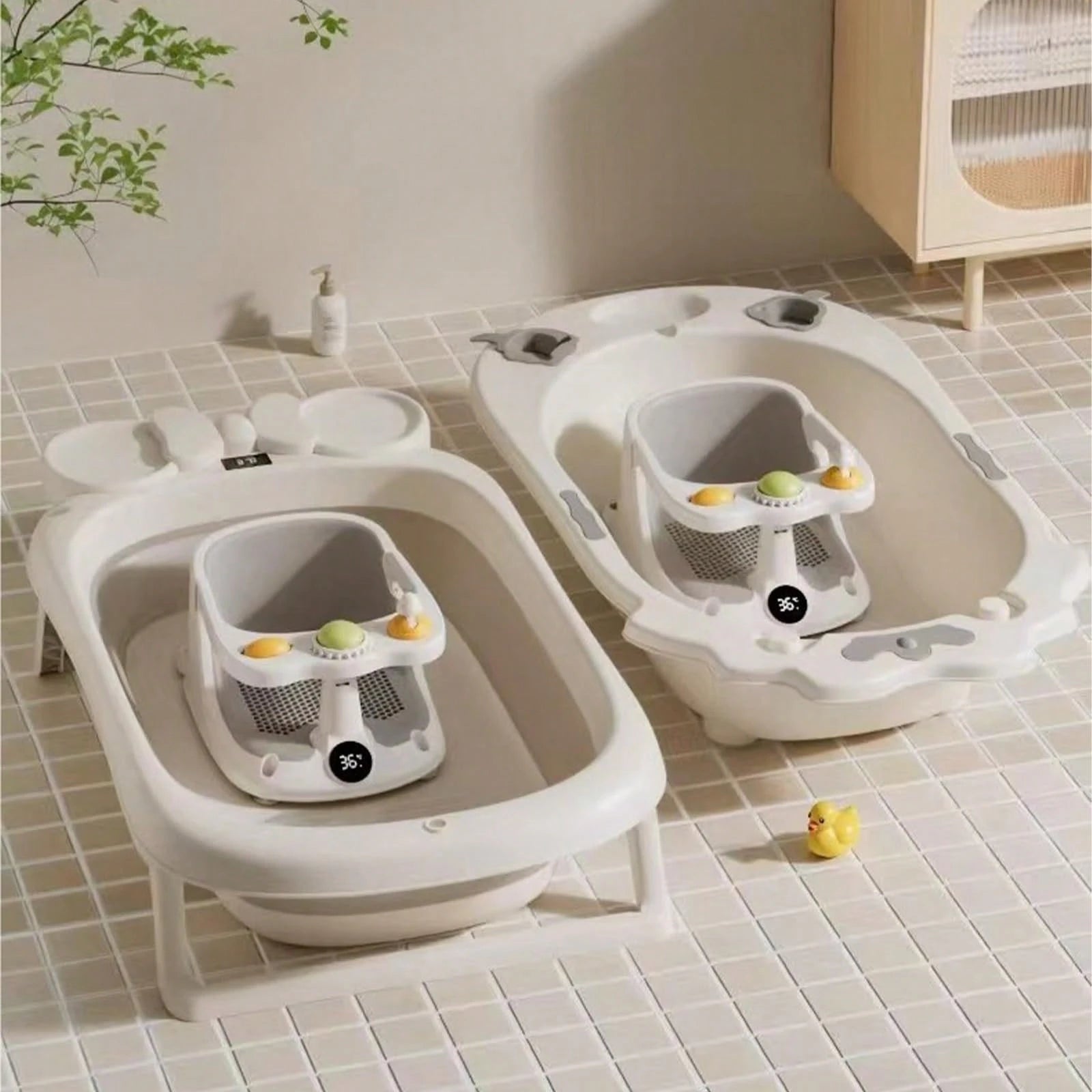 Baby Bath Seat, Bathtub Seat, Anti-Slip Bath Stool, Newborn Baby Learning Seat, Bath Stool, Bathroom Supplies, Baby Bath Seat Suitable For Infants Aged 6 Months And Above, Anti-Slip Toddler Bath Seat